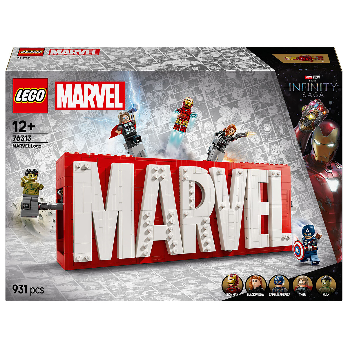 Lego Logo Marvel Et Ses Super Héros 76313 Lego La Boite