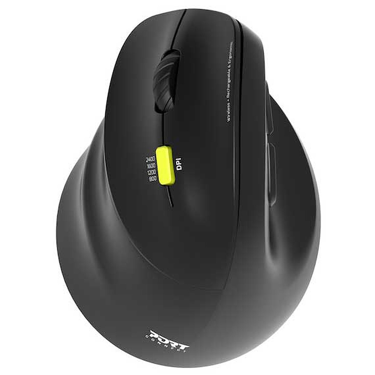 PORT Connect Ergo Rechargeable Bluetooth Mouse (Gaucher)