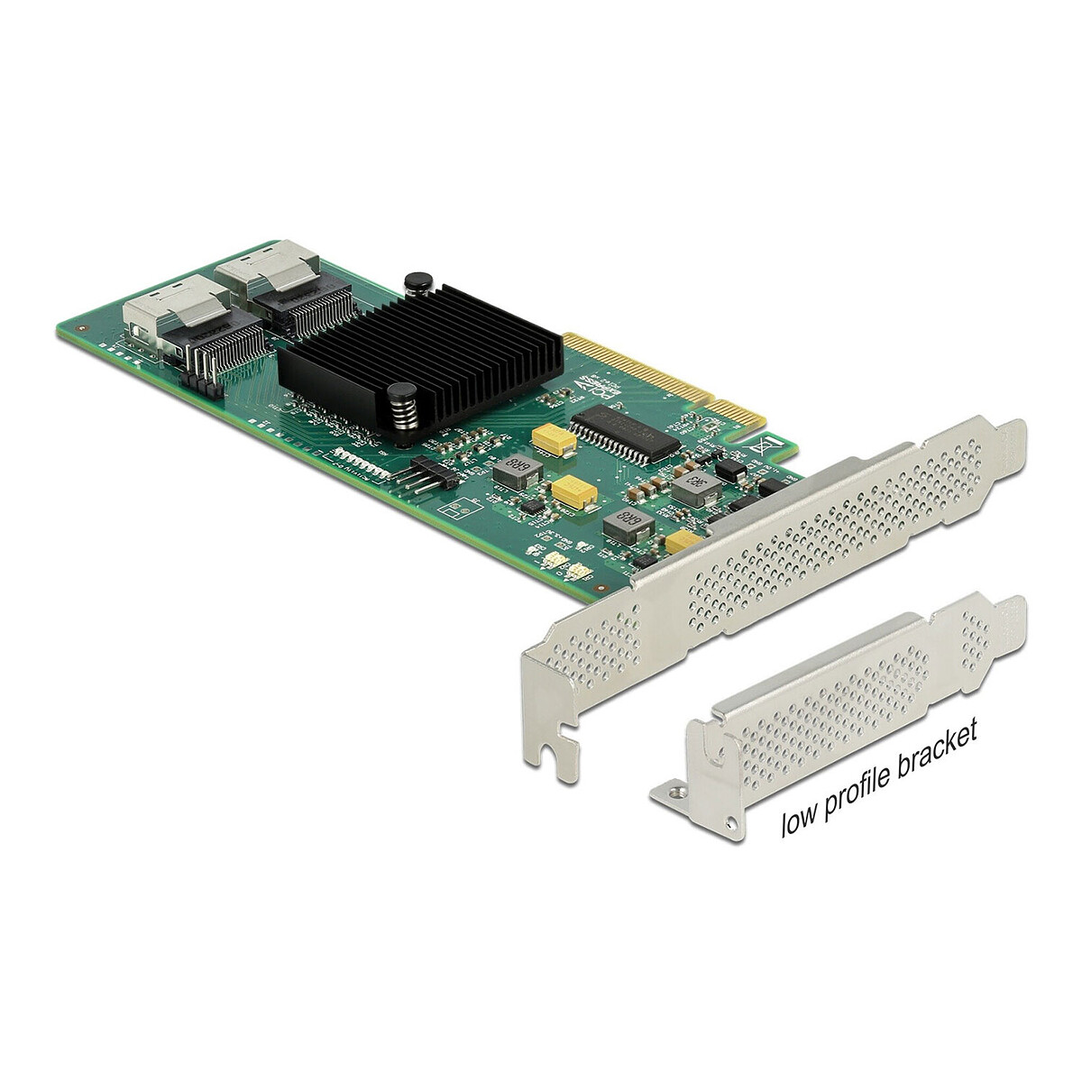 DeLock Carte Contrôleur PCI Express vers 8 ports SATA 6 Gbps avec câbles de connexion