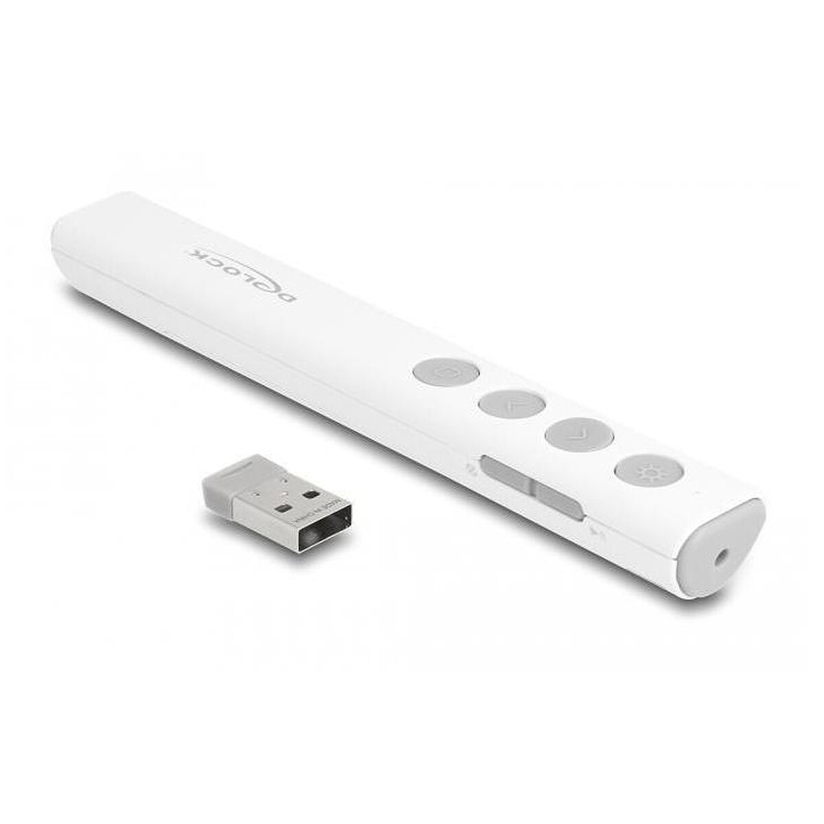 DeLock USB Laser Presenter (6 boutons) Blanc - Delock