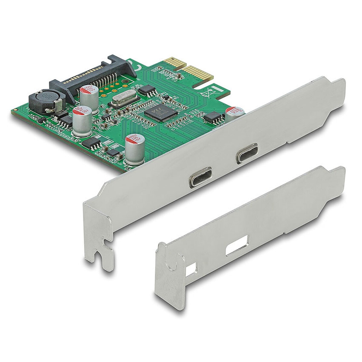DeLock Carte Contrôleur PCI Express vers 2 ports USB-C 3.0 - Delock