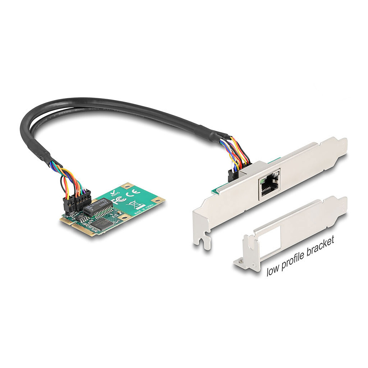 DeLock Carte réseau Mini PCI Express avec Ethernet Gigabit - Delock