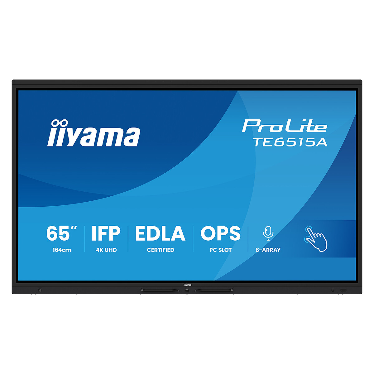 iiyama ProLite TE6515A B2AG 65 écran LCD rétro éclairé par LED signalétique numérique interactive avec écran tactile touch / ensemble de 8 microphones / possibilité de PC encastré en option... - vue 6
