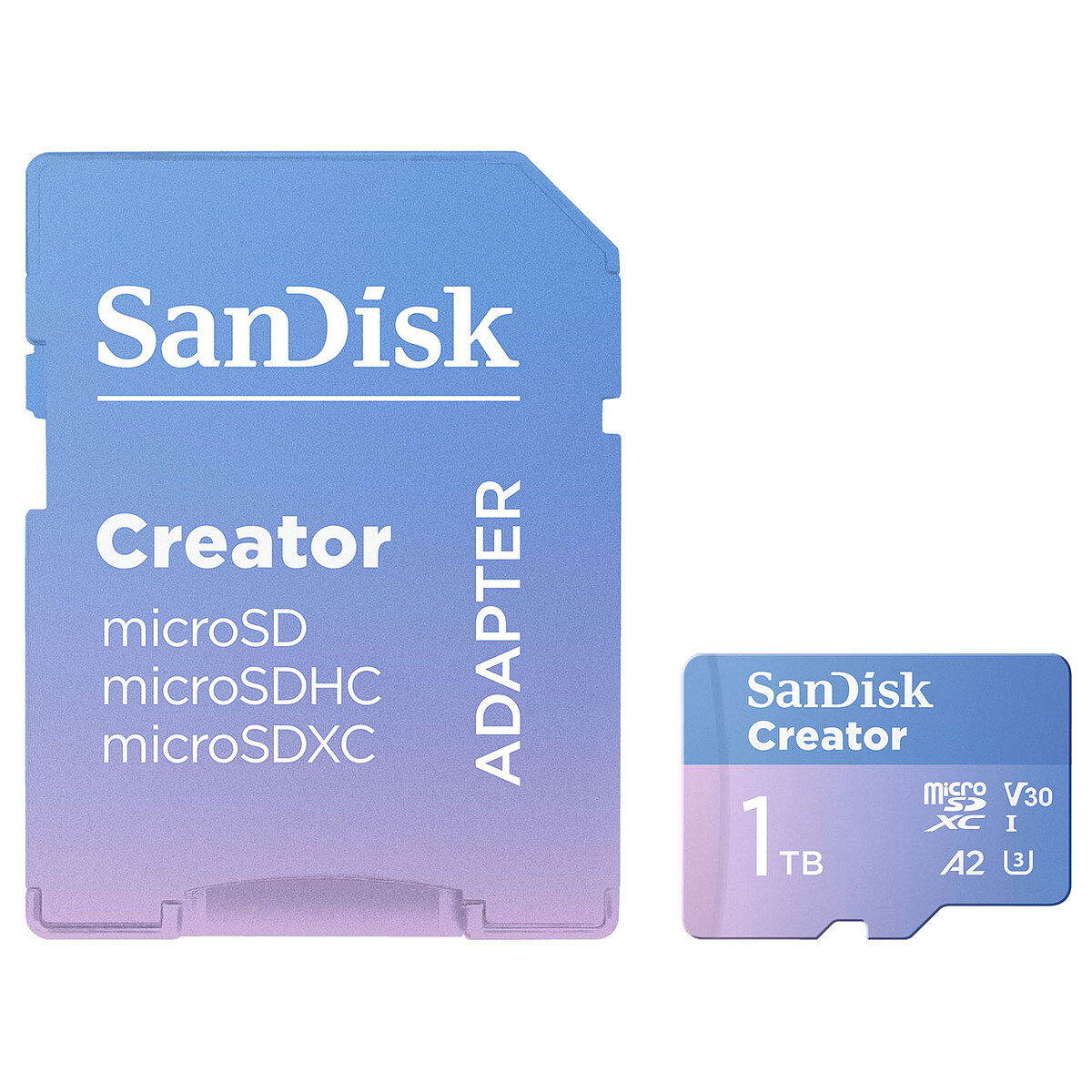 SanDisk Creator microSDXC 1 To + Adaptateur SD