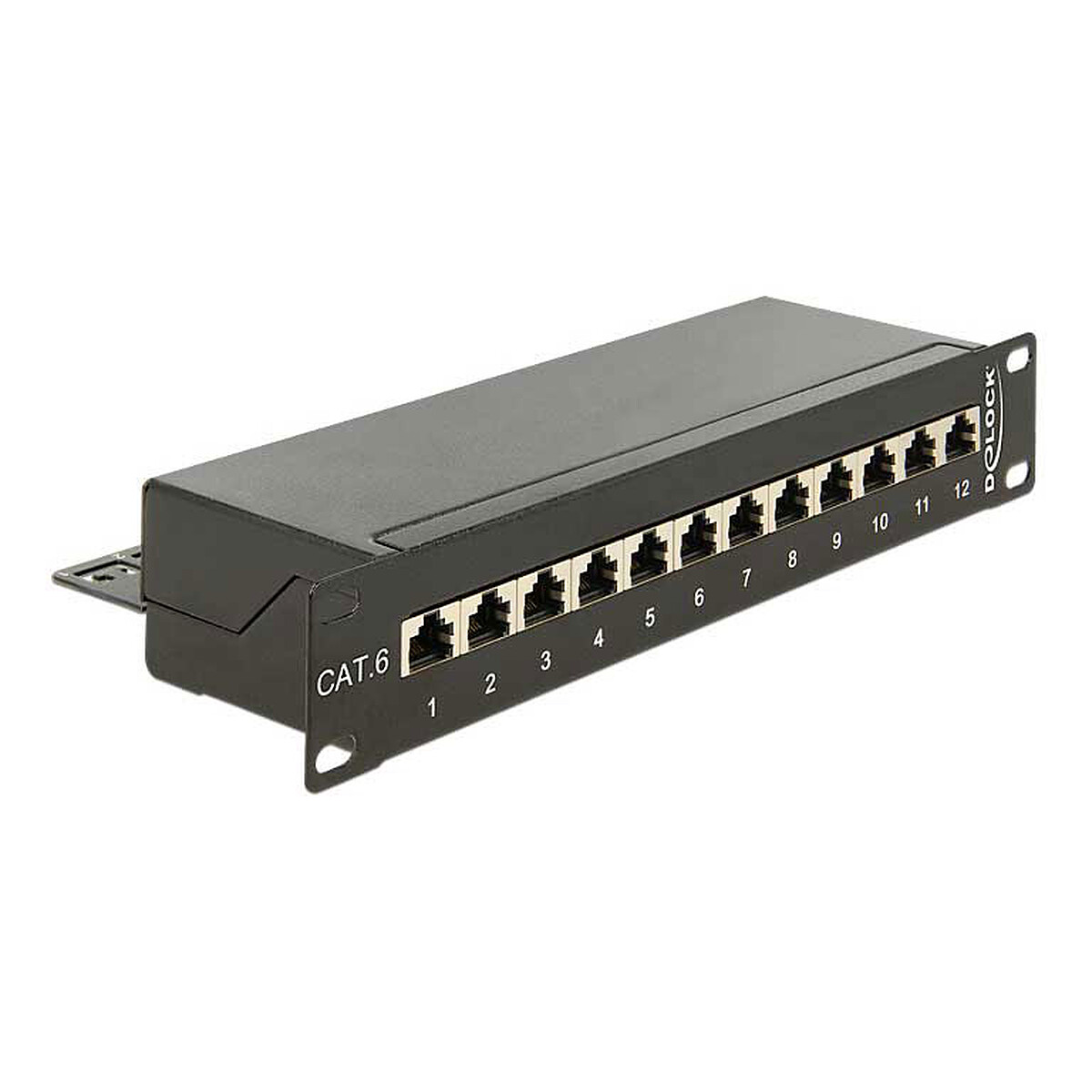 DeLock Panneau de brassage 10 1U 12 ports RJ 45 Cat.6