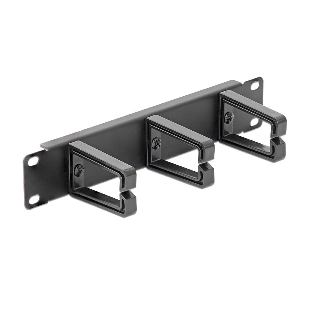 DeLock Panneau de gestion de câble 1U pour armoire réseau 10" - Delock