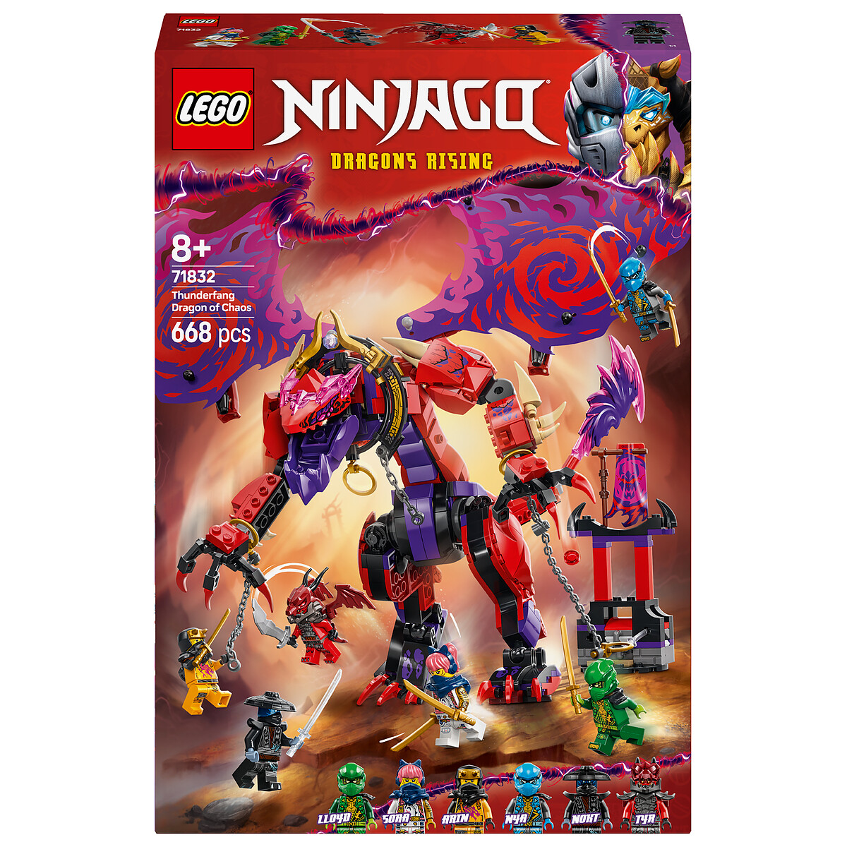 Lego Croc de tonnerre : Le Dragon Du Chaos 71832 Lego La Boite - vue 2