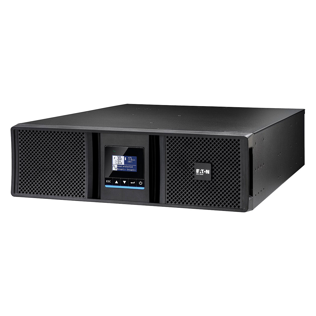 Eaton 9SX Gen2 9SX5KIRT3UG2 Onduleur rack montable CA 200 / 208 / 220 / 230 / 240 / 250 V 5000 Watt 5000 VA monophasé 5 Ah RS 232 USB connecteurs de sortie : 12 PFC 3U ... - vue 2