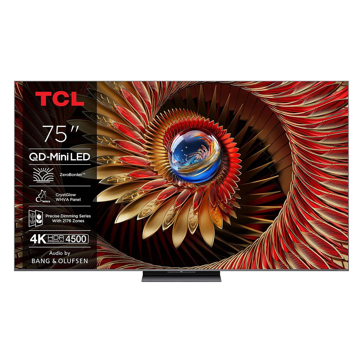 TCL 75Q8C 75" 189 cm 4K QD Mini LED HDR PREMIUM TV avec Google TV - vue 2