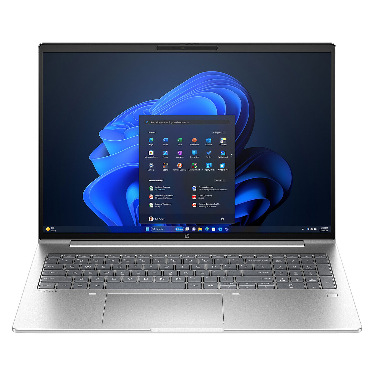 HP ProBook 4 G1i AI PC Intel Core Ultra 5 Ordinateur portable 16 WUXGA 24 Go DDR5 SDRAM SSD Wi Fi 6E 802.11ax Windows 11 Pro - vue 6