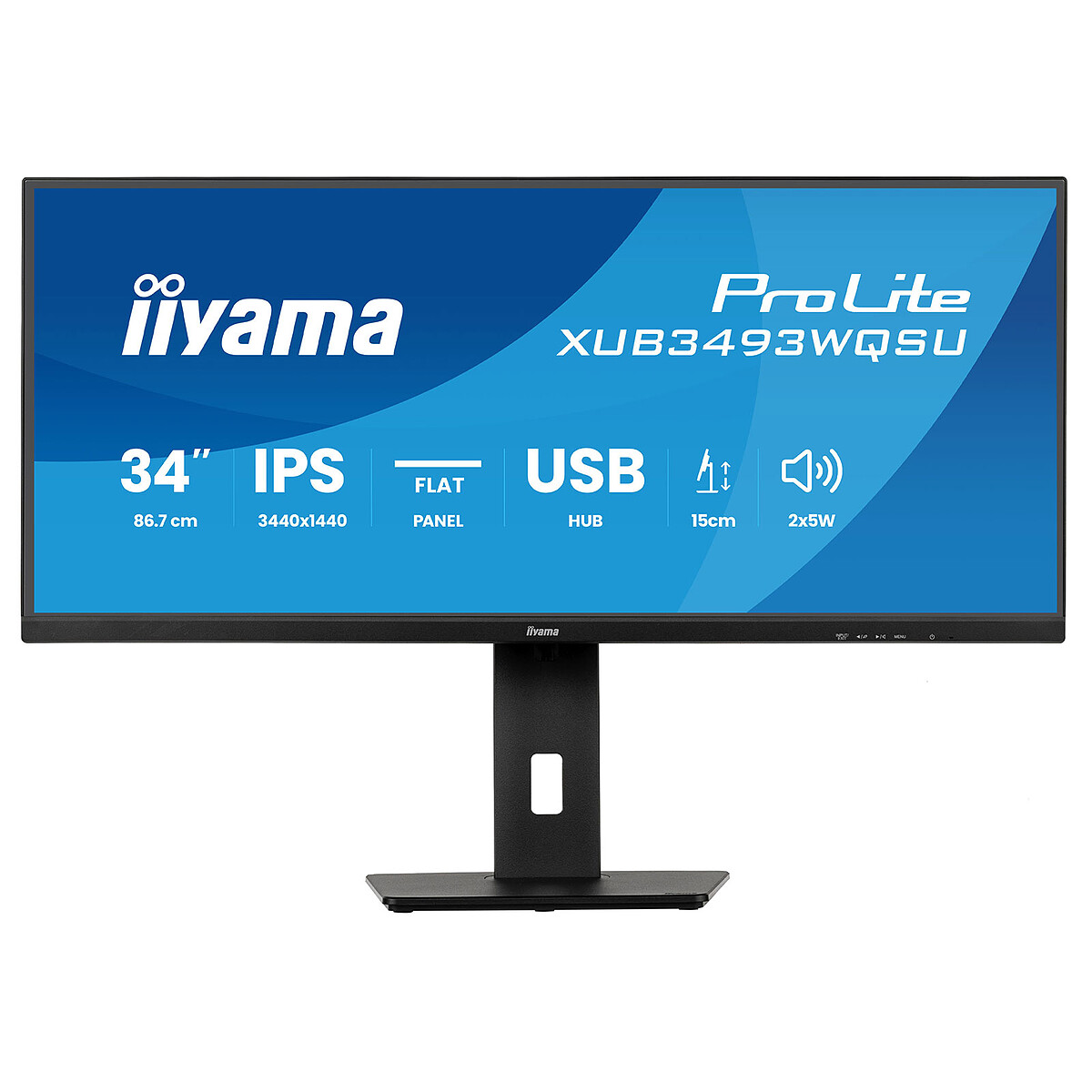 iiyama ProLite XUB3493WQSU B6 écran plat de PC 86 4 cm 34 1440 x 3440 pixels UltraWide Quad HD LED Neuf - vue 7
