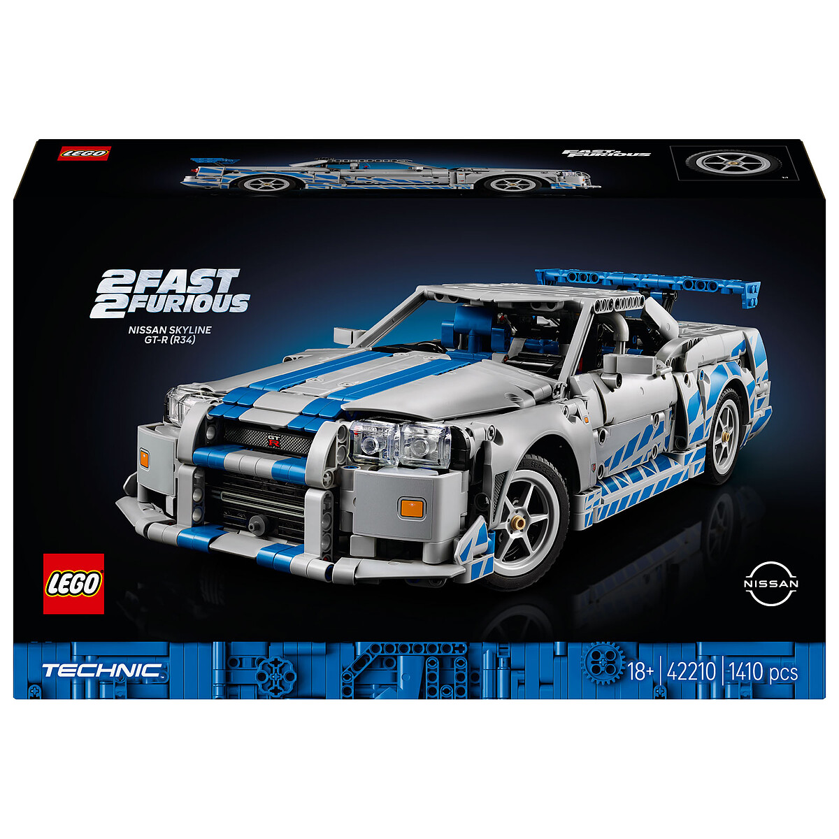 LEGO Technic 42210 Voiture Nissan Skyline GT-R (R34) 2 Fast 2 Furious
