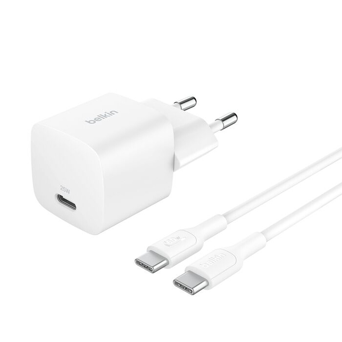 Belkin BoostCharge Chargeur secteur USB C + Câble USB C vers USB C - vue 7