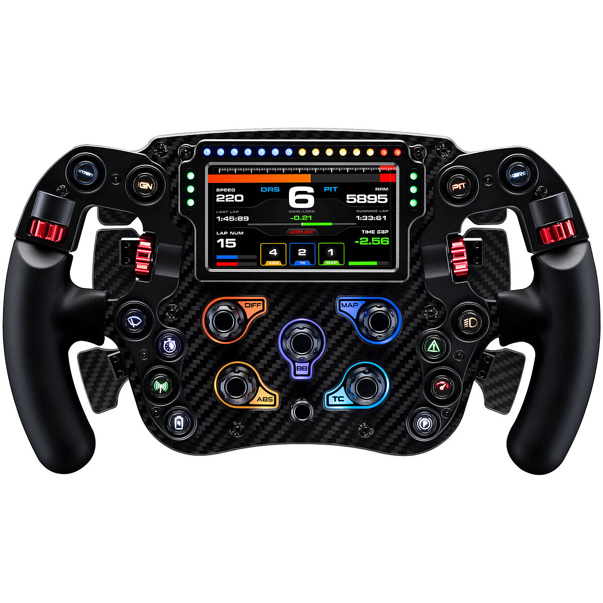 Simagic Volant FX Pro 290 mm Écran LED 4,3" Boutons RGB Noir - vue 2