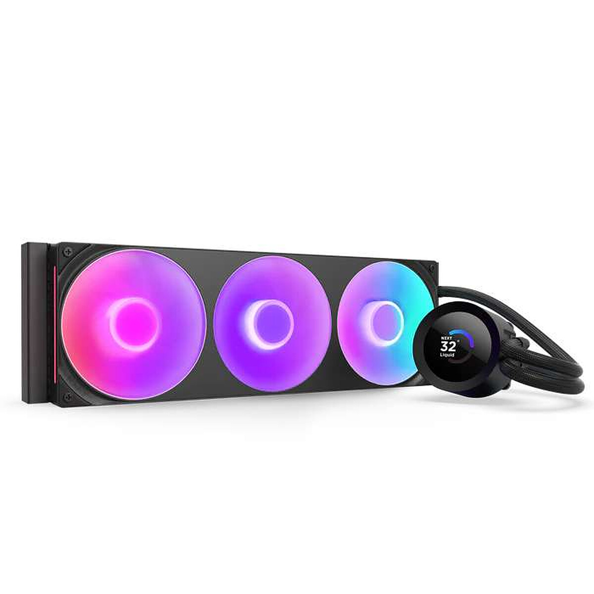 Watercooling NZXT RL KR360 B2 Kraken Plus 360 RGB Écran carré 1.54 personnalisable et ventilateurs RGB
