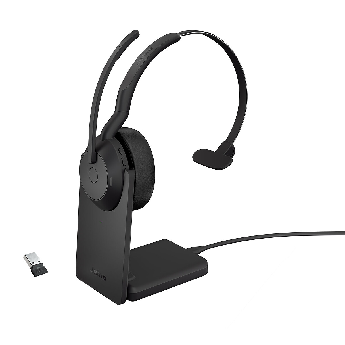 Jabra Evolve2 55 Link390a MS Mono avec base de chargement (USB) - Jabra