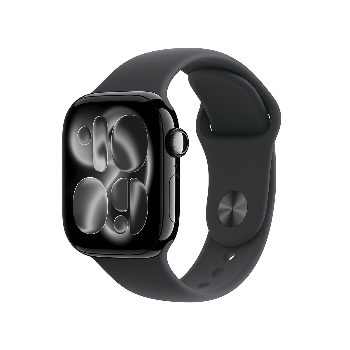 Apple Watch Series 11 GPS 42 mm Aluminium Noir de Jais Bracelet Sport Noir M/L