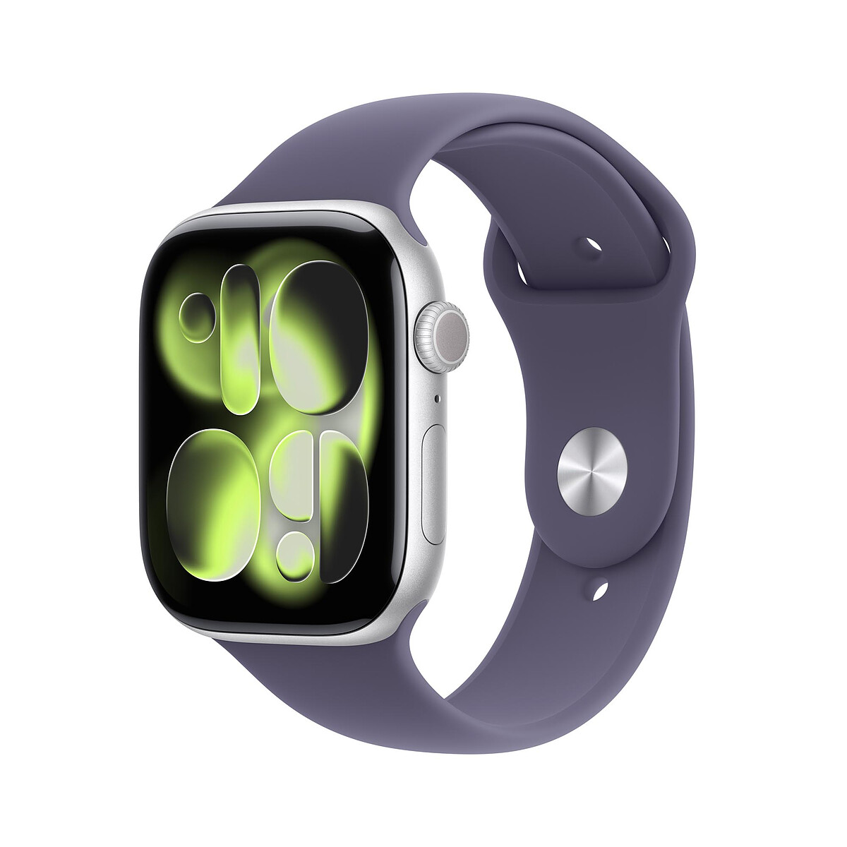 Apple Watch Series 11 GPS 46 mm Aluminium Argent Bracelet Sport Violet S/M - Apple