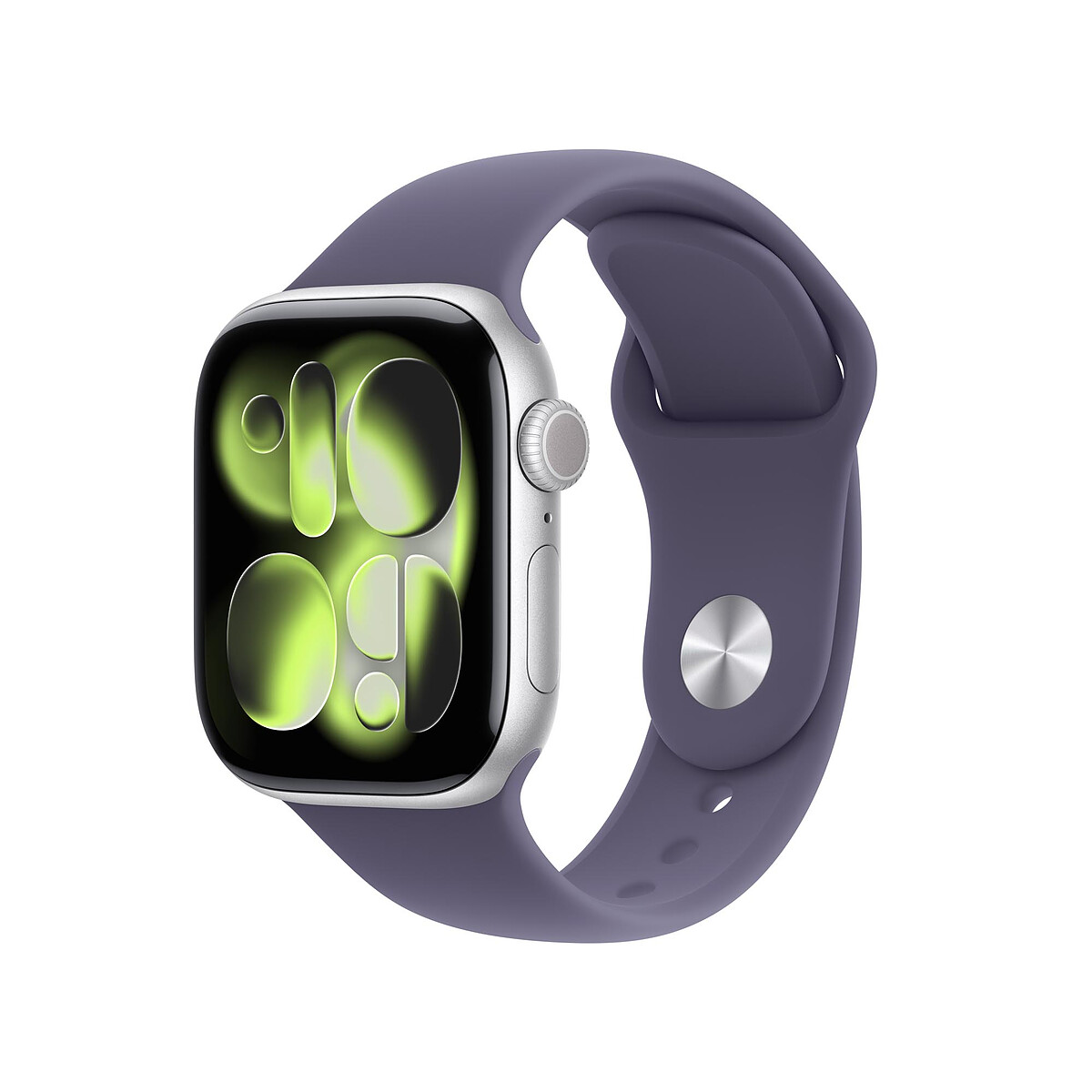 Apple Watch Series 11 GPS + Cellular 42 mm Aluminium Argent Bracelet Sport Violet M/L - Apple
