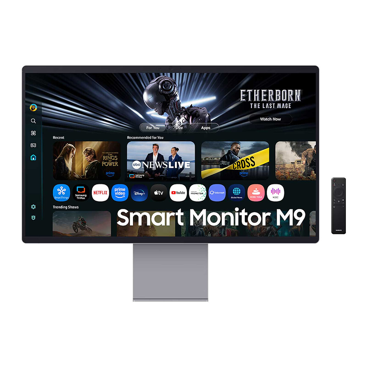 Samsung Smart Monitor M90SF 32 4K UHD OLED 165Hz HDR10+ Argento - vue 7
