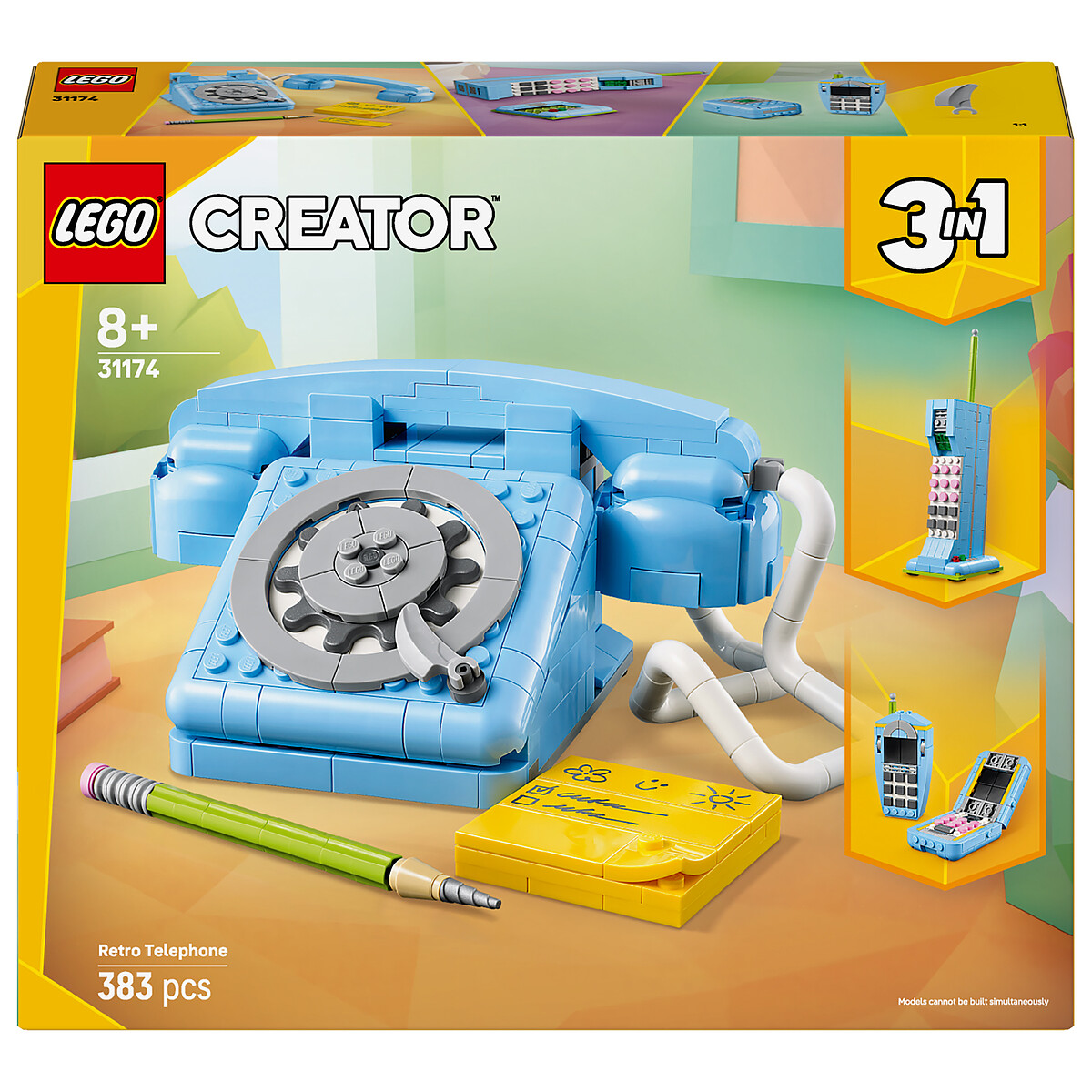 LEGO Creator 31174 3-en-1 Le Téléphone Rétro