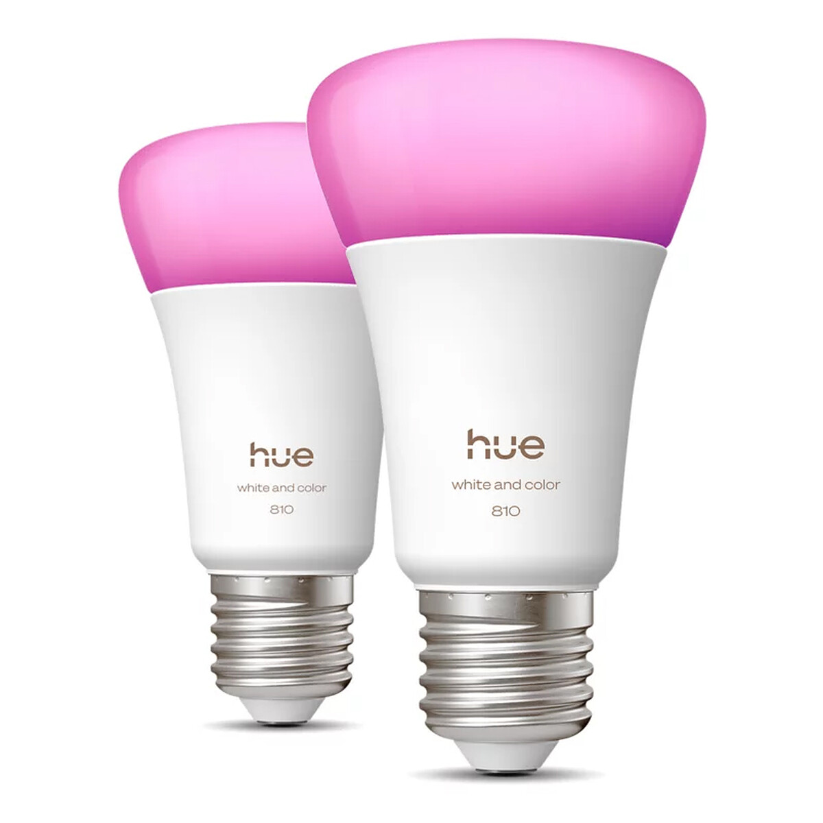 Philips Hue White and Color Ambiance E27 A60 6 W Bluetooth x 2 - Philips