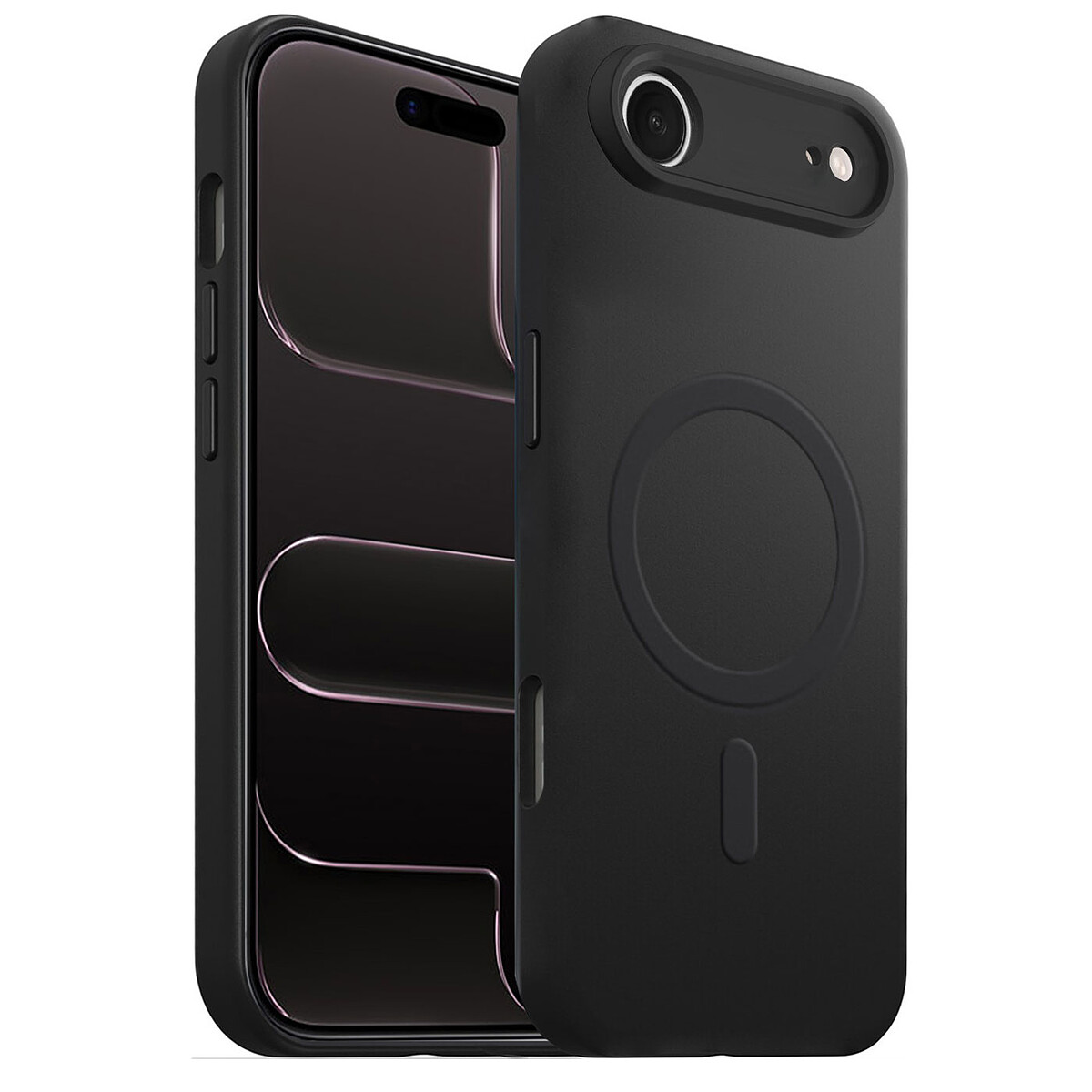 Akashi Coque Silicone MagSafe Noir iPhone Air