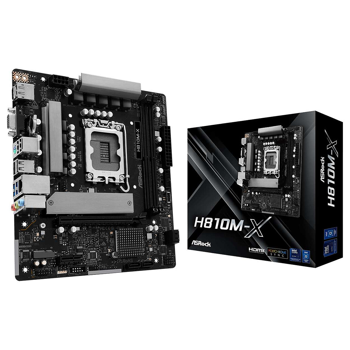 Asrock H810M X micro ATX Neuf - vue 4