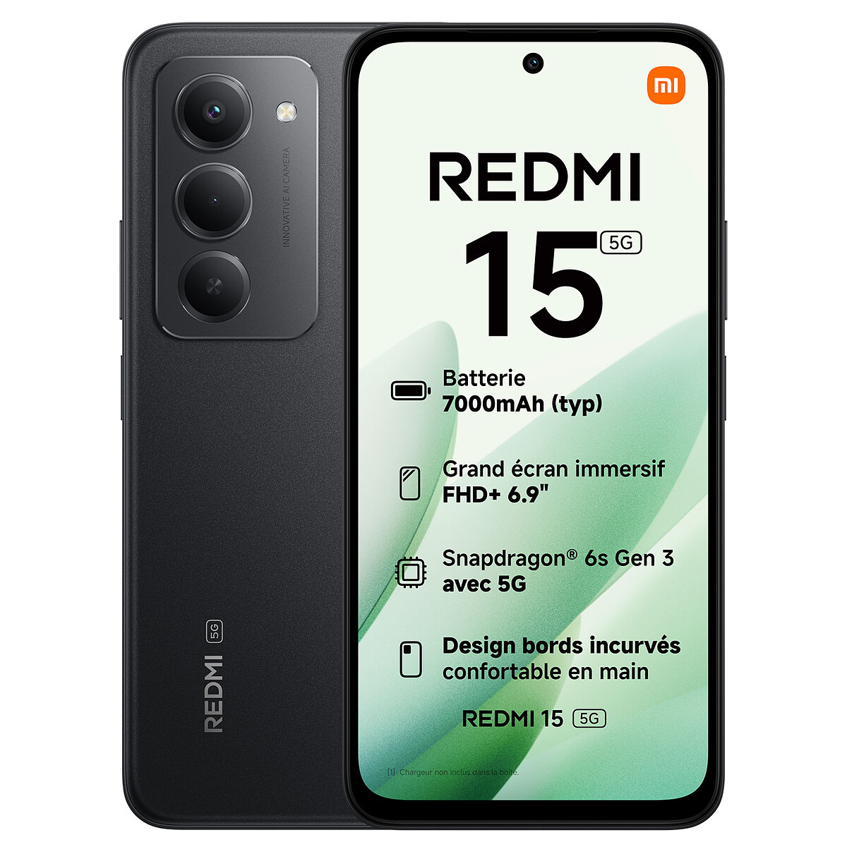 Xiaomi Redmi 15 5G Noir (8 Go / 256 Go) - Xiaomi