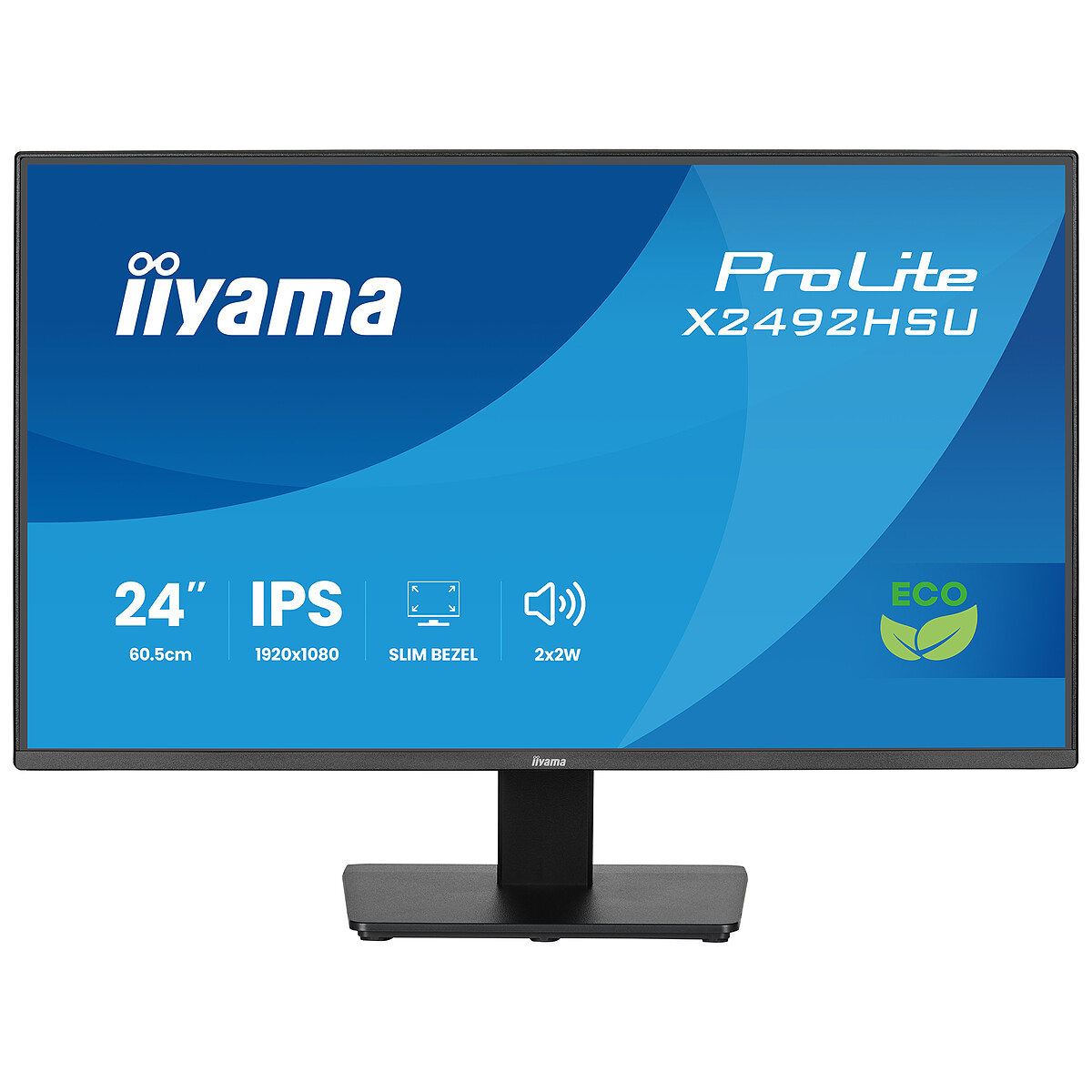 iiyama ProLite X2492HSU B1 Écran LED 24 1920 x 1080 Full HD @ 120 Hz IPS 300 cdm² 1500:1 3 ms HDMI DisplayPort haut parleurs - vue 2