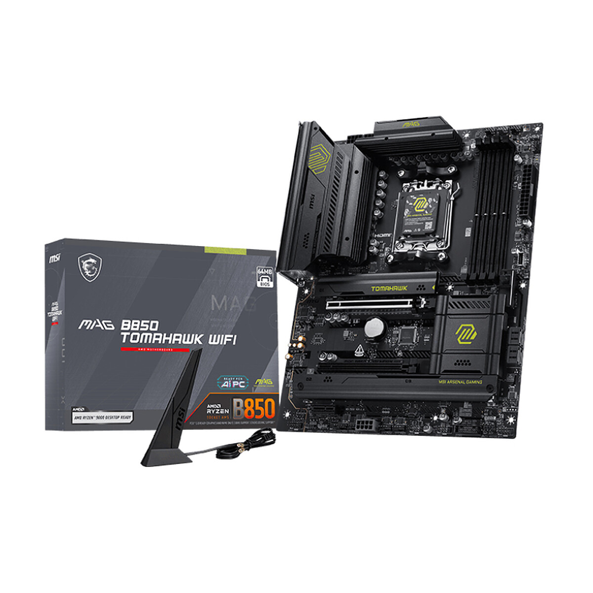 MSI MAG B850 TOMAHAWK WIFI B850AM5DDR5ATX - vue 9