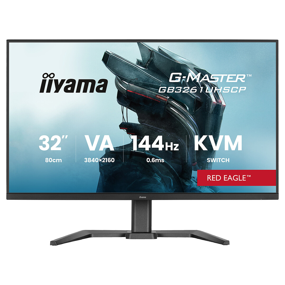 Iiyama 32 4K144HzVA0.6msUSB CKVMFreeSync Premium - vue 4
