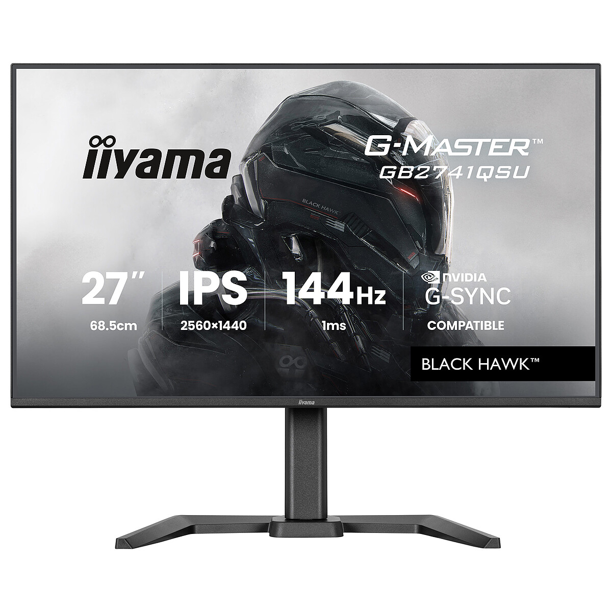 Ecran PC Gamer IIYAMA 27 QHD 144Hz Dalle IPS 1ms Réglable en hauteur G Master Hawk4Hz - vue 6