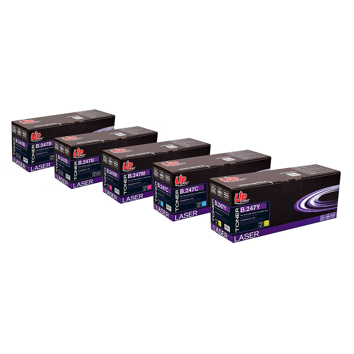UPrint Multipack 5x toners compatibles Brother TN-247 B.247 (Multicolore) - Uprint