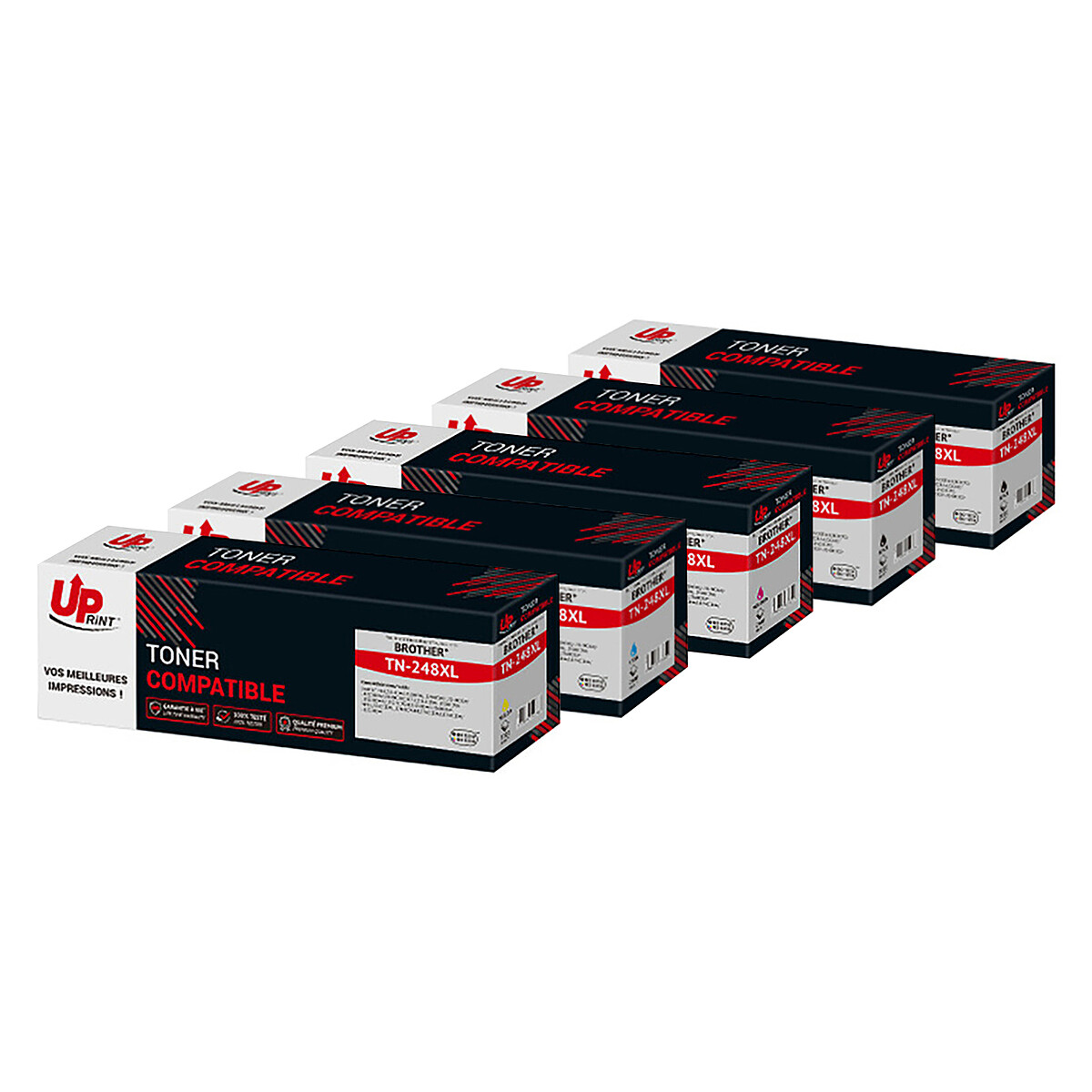 MYCARTRIDGE TN248XL Compatibel met Brother TN-248XL TN248 voor Brother MFC-L3760CDW MFC-L3740CDWE DCP-L3560CDW HL-L3240CDW DCP-L3520CDWE voor TN-248CMYK TN-248VAL 5-pack