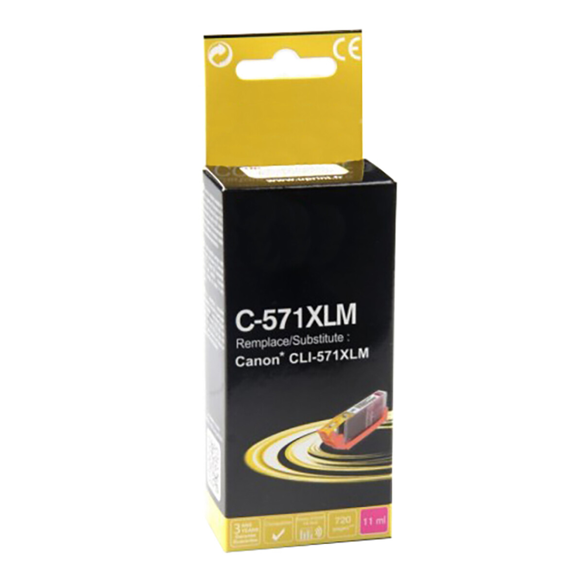 Cartouche compatible Canon CLI 571XL - vue 2