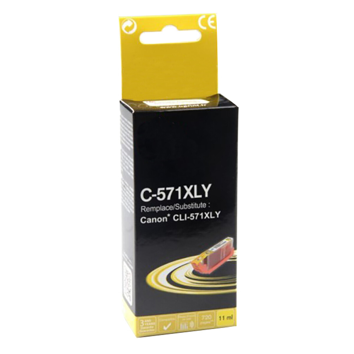 Cartouche compatible Canon CLI 571XL - vue 3