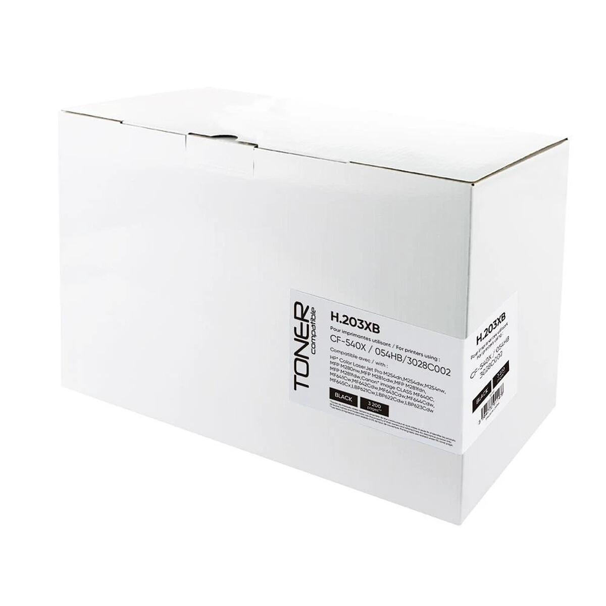 Toner compatible HP 203X CF540X (Noir) - Générique