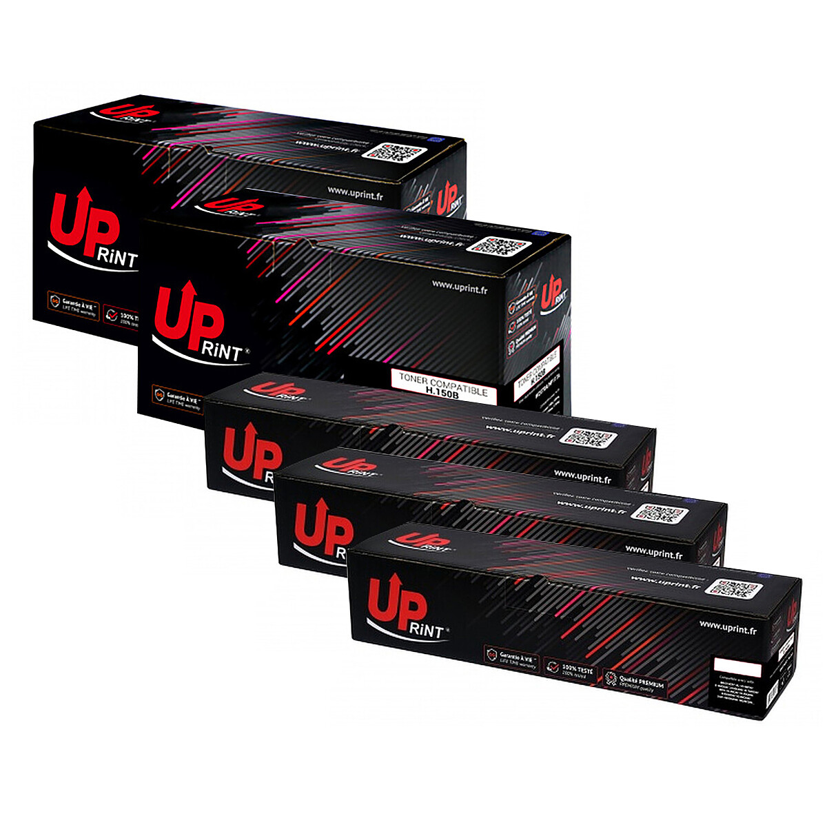 UPrint Multipack Couleur 5x toners compatibles HP 117A (2x Noir + 1x Cyan + 1x Jaune + 1x Magenta) - Uprint