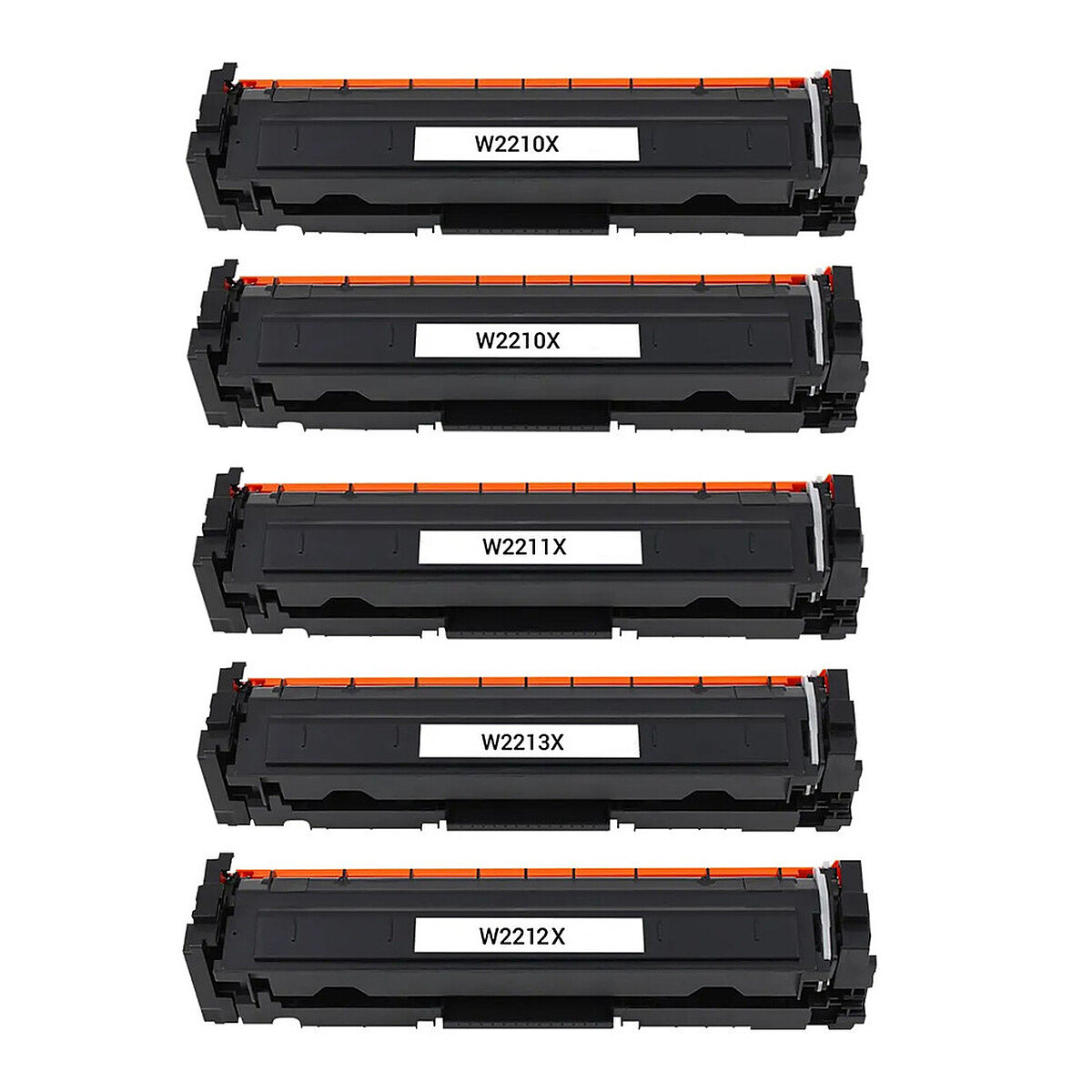Multipack 5x toners compatibles HP 207X (Multicolore) - Générique