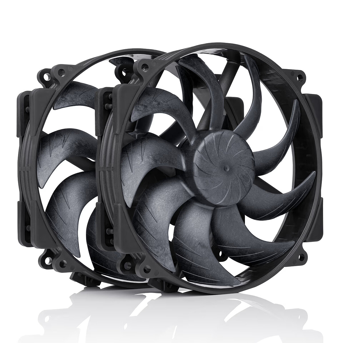 NF A14x25r G2 PWM Sx2 PP chromax. dual fan set - vue 2