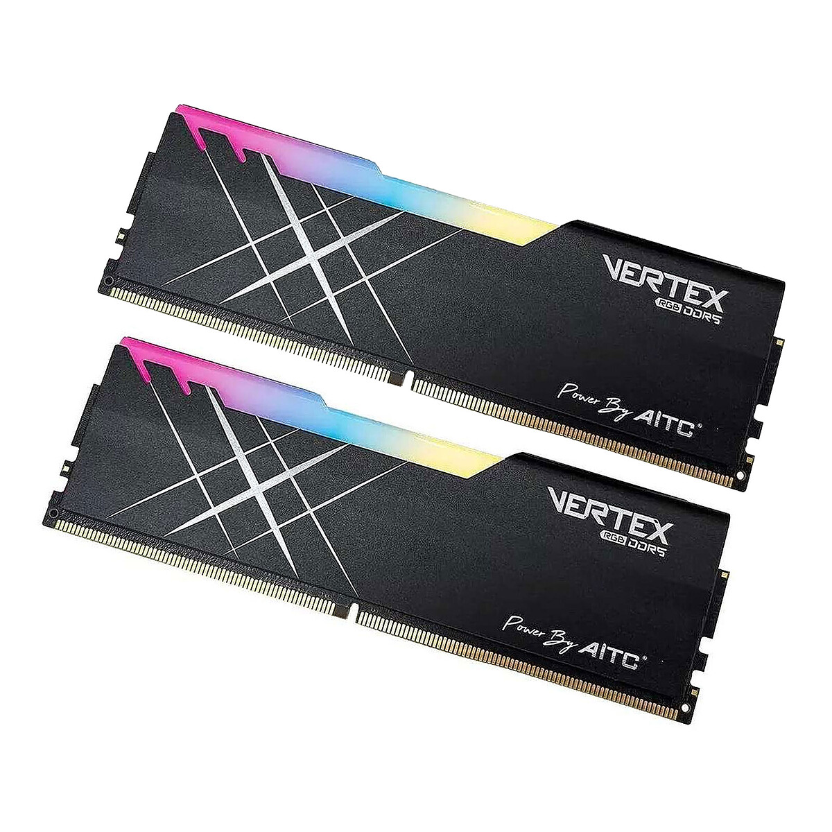 Kingsman Gaming DDR5 Vertex RGB 32 Go (2x 16 Go) 6000 MHz CL38 Noir (Bulk) - Kingsman Gaming