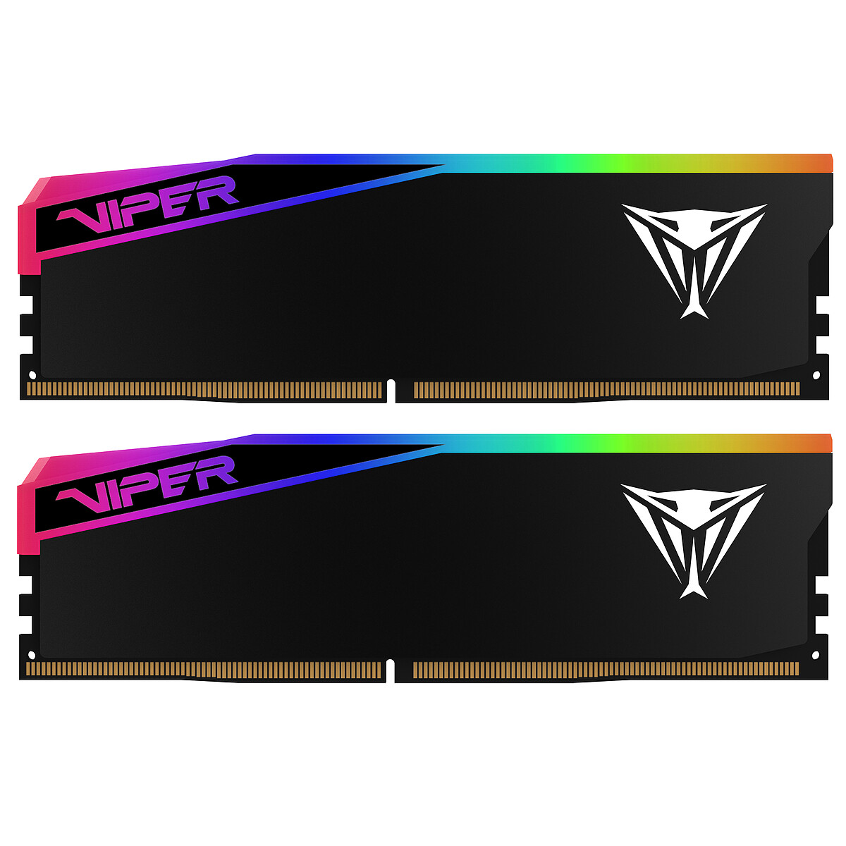 Viper Gaming Elite 5 Ultra RGB 32 Go (2x 16 Go) DDR5 6000 MHz CL46 - Noir - Viper Gaming