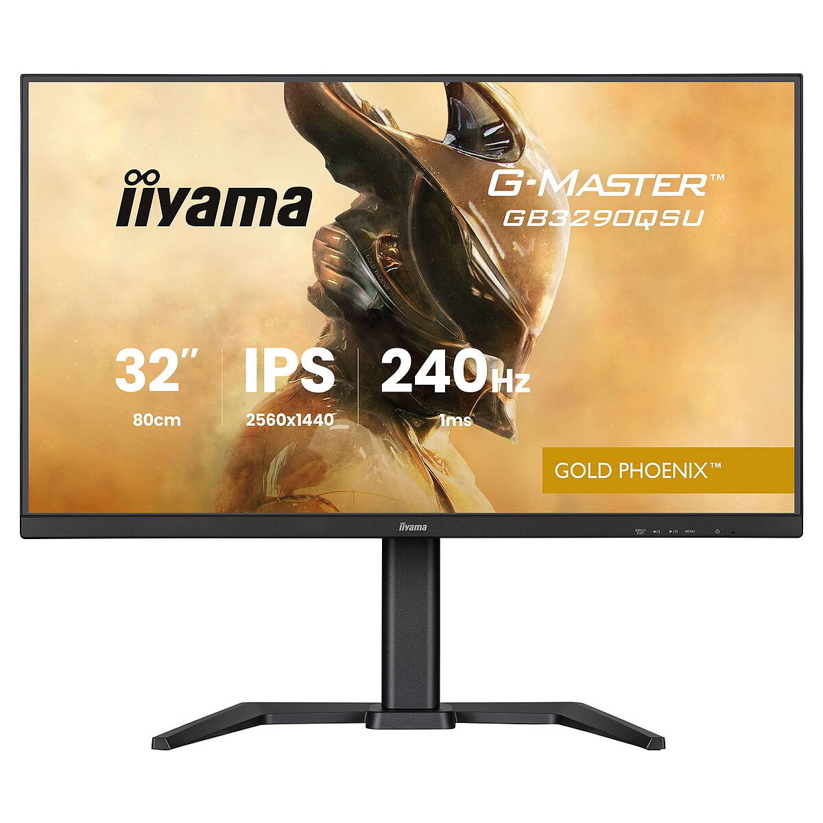 Ecran Gaming 31 5'' G Master GOLD PHOENIX IPS 16:9 2560x1440a240Hz FreeSync PREMIUM reglable en hauteur 400cd Haut parleurs DPHDMI 2.1USB HUB 3.0 1ms Tuner Pc 2K240Hz & Consoles next gen 2K120 - vue 8