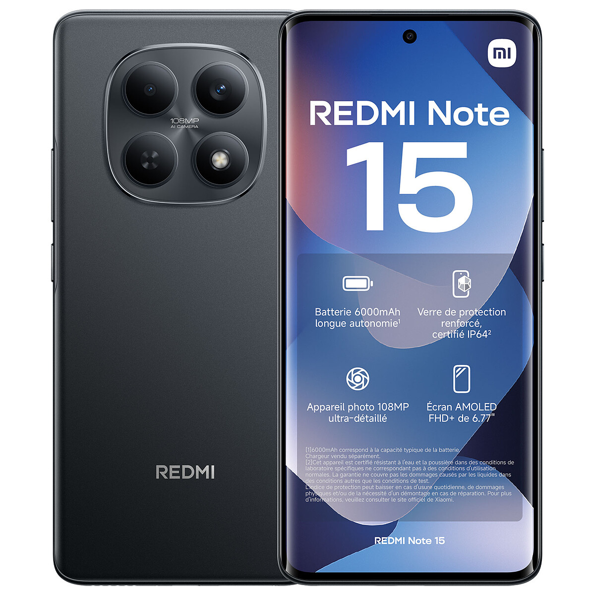 Xiaomi Redmi Note 15 4G Noir (8 Go / 256 Go) - Xiaomi