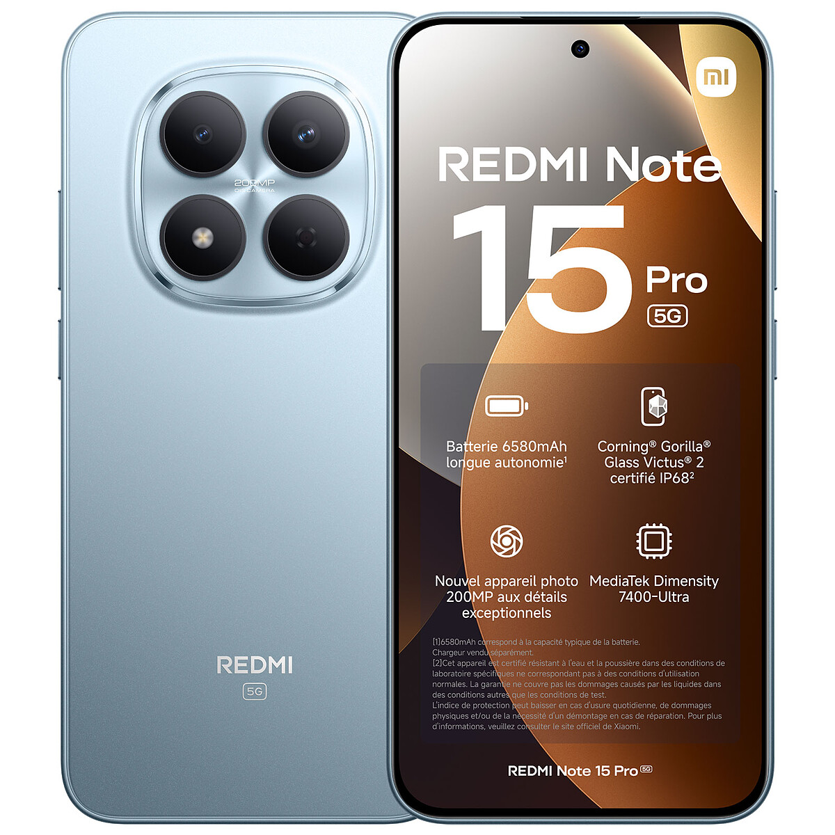 Xiaomi Redmi Note 15 Pro 5G Bleu (8 Go / 256 Go) - Xiaomi