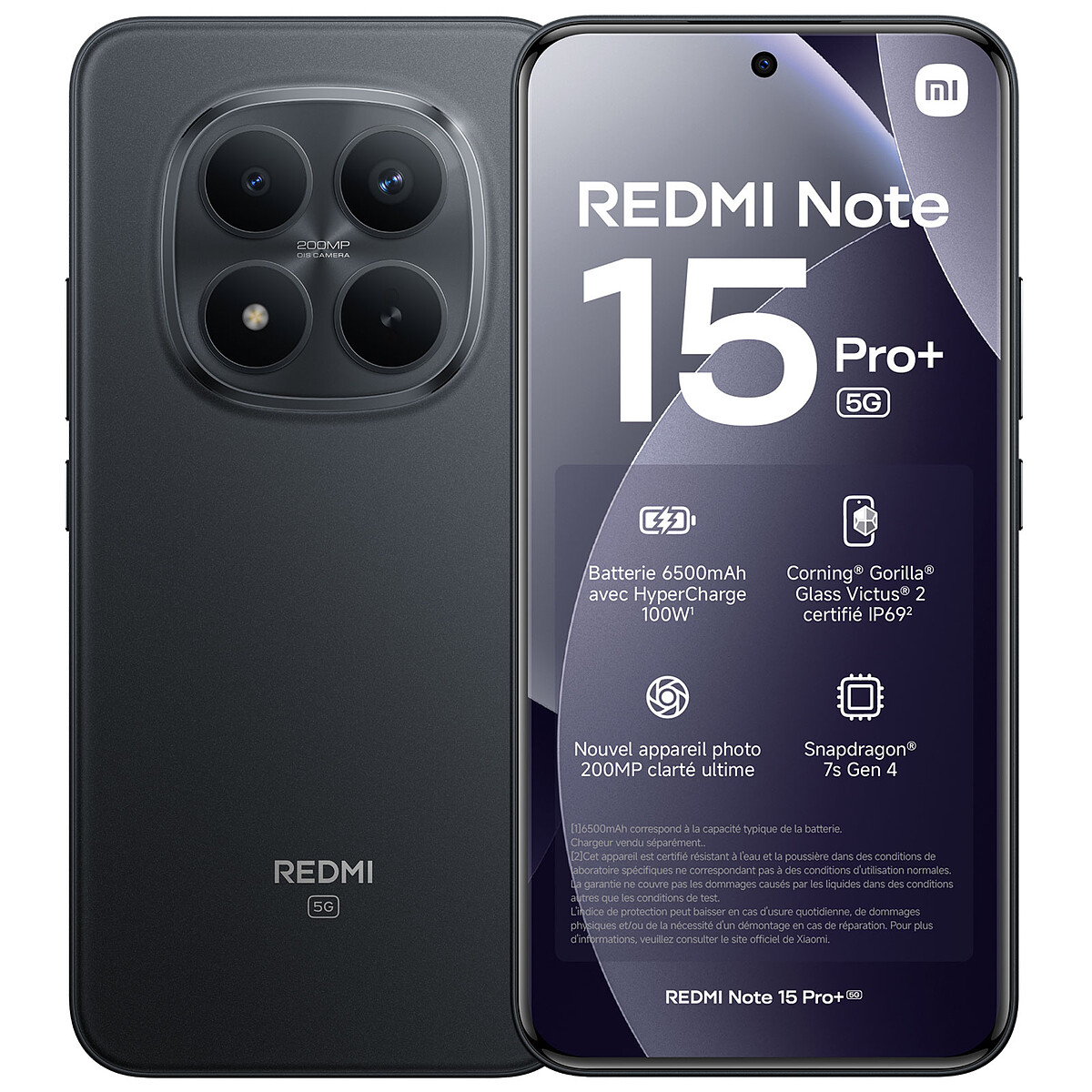 Xiaomi Redmi Note 15 Pro+ 5G Noir (8 Go / 256 Go) - Xiaomi