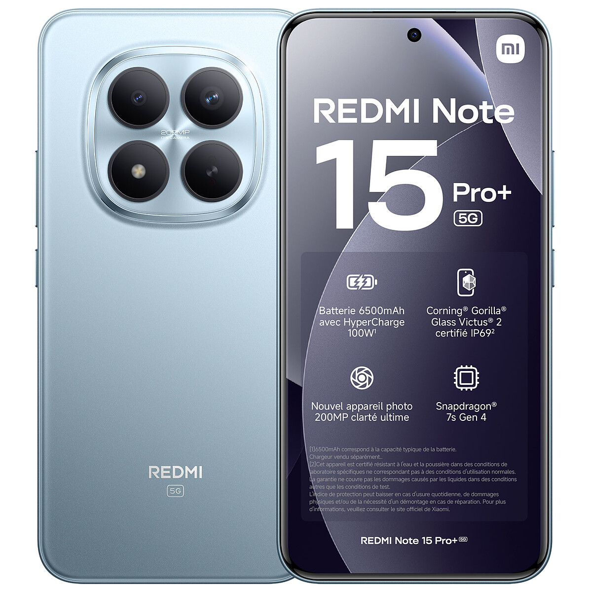 Xiaomi Redmi Note 15 Pro+ 5G Bleu (8 Go / 256 Go) - Xiaomi