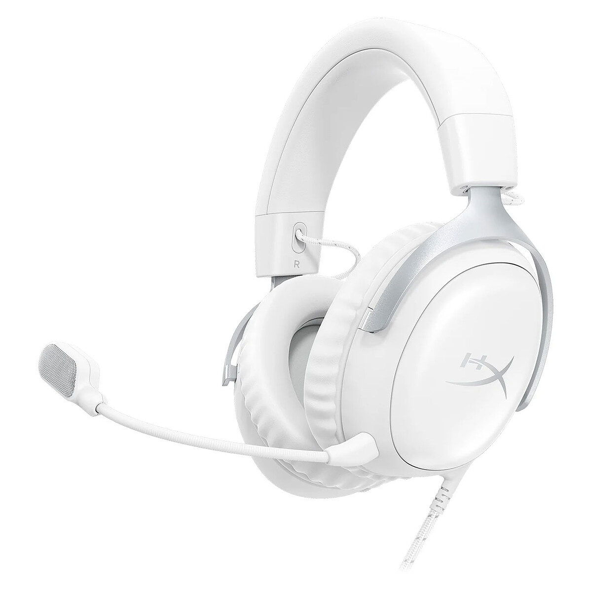 Hyperx Auriculaires Cloud III filaires jack 3,5 mm/USB Gaming Cancelación de Bruit Microphone Blancs