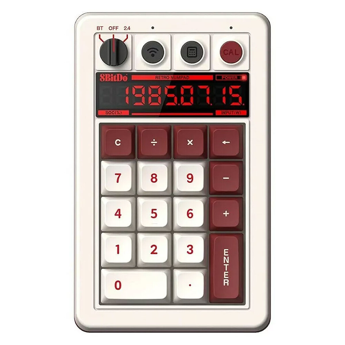 8Bitdo Retro 18 Wireless Mechanical Number Keypad Famicom Edition - 8Bitdo